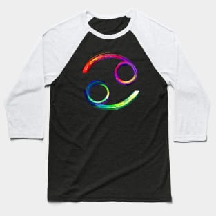 Zodiac sign Cancer luminescent paint Baseball T-Shirt